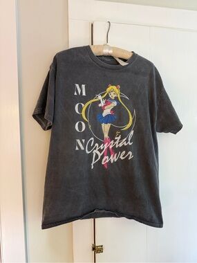 Sailor Moon Crystal Power Black Short Sleeved Tee